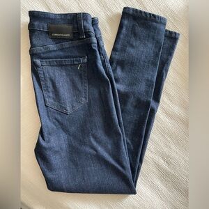 Current/Elliott Dark Wash High Rise Skinny Jeans Size 28